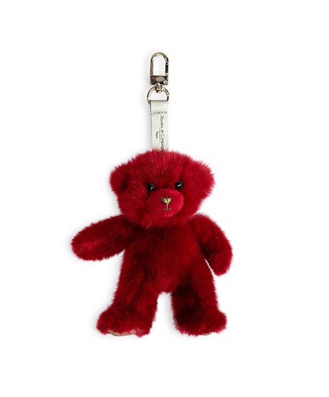 DC3730-Porte clé ours en peluche rouge - 15 cm